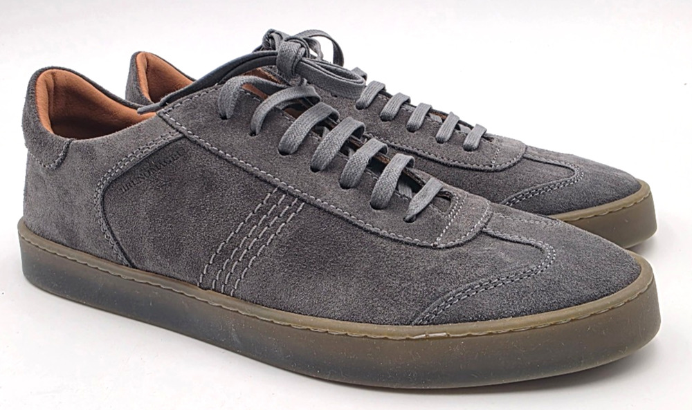 Bruno Magli Bono Men's Sneakers Shoes Gray Leather Lifestyle 8.5 US